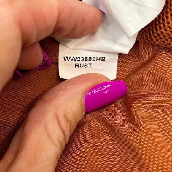 Smoke Rise Men's Nylon Utility Jacket Hood Regular Fit Rust 100% Poly Men Medium - Picture 9 of 15